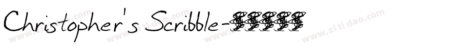 Christopher's Scribble字体转换
